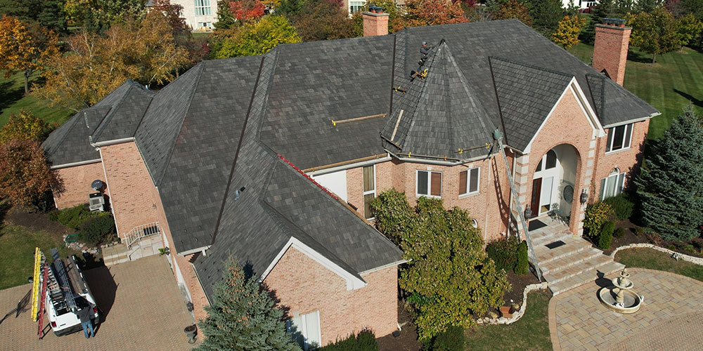Synthetic Cedar Shake Brava Roof in Chicago l8