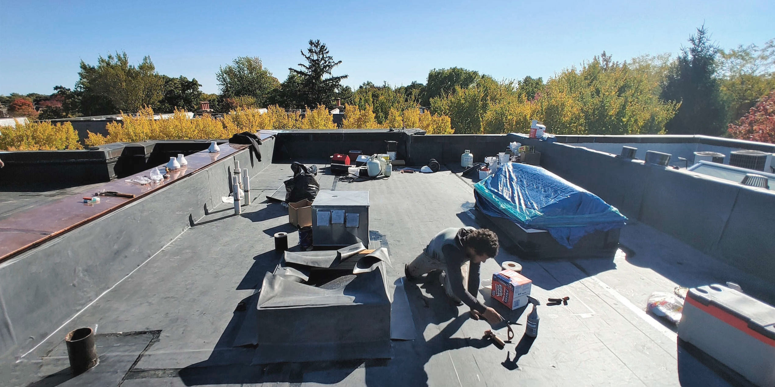 Commercial Flat Roofing  in Chicagol1