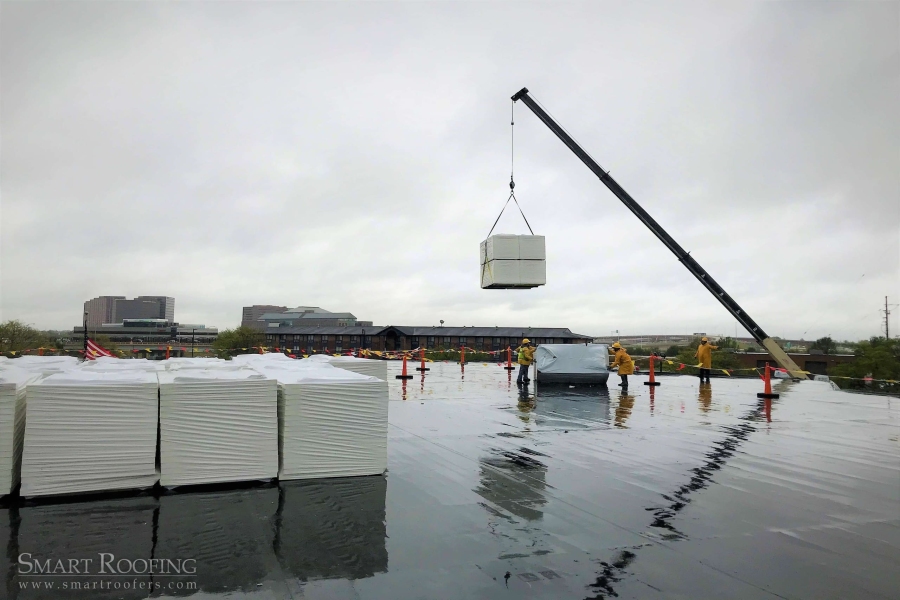 Commercial Chicago Roof Replacement Commercial Flat TPO Roof, Roof in Chicago