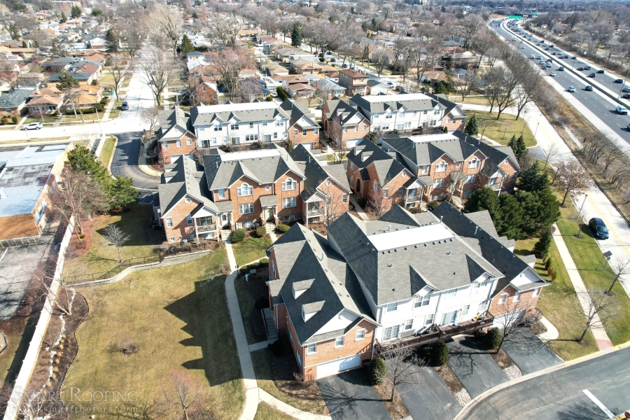 Multi Family Shingle Roof Installation and Residential Flat TPO Roof Skokie, Roof in Chicago