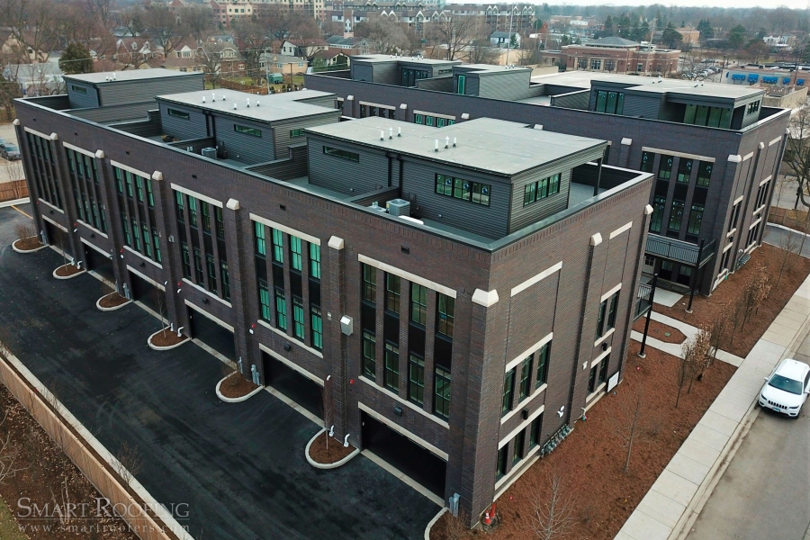 Park Terrace Multi Family Residential Flat EPDM Roof in Mount Prospect, Roof in Chicago