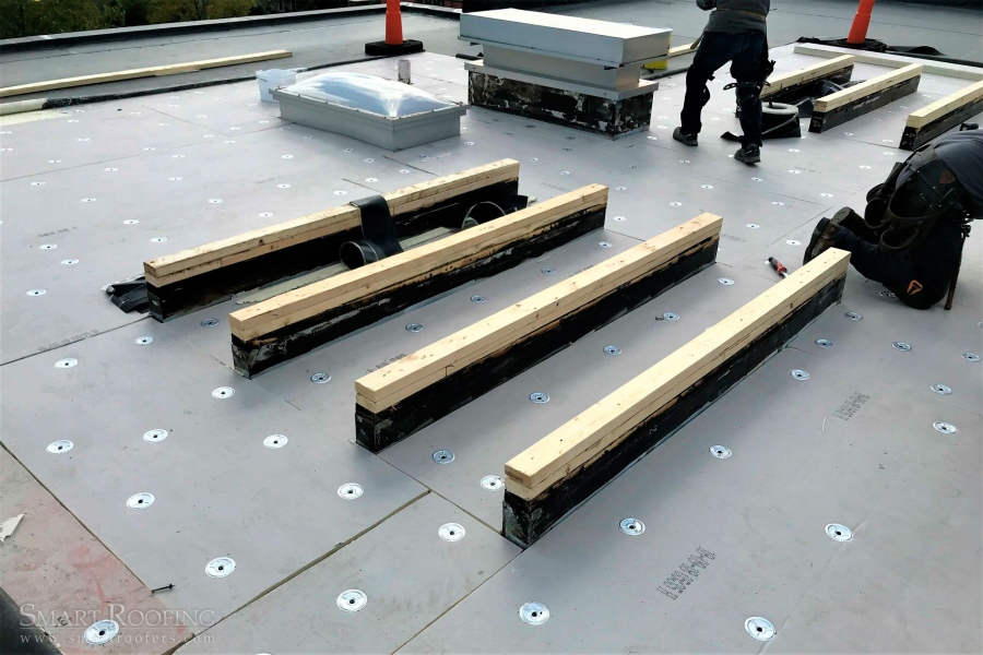 Schaumburg Commercial Flat Roof Recovery Detail, Roof in Chicago